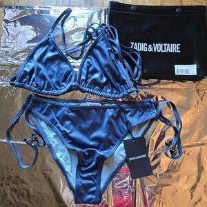 Zadig & Voltaire Petrole Blue Bikini Set